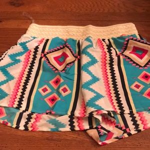 Aztec colorful summer fashion shorts